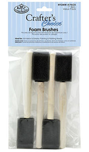 FOAM BRUSHES 4PC Crafters Choice